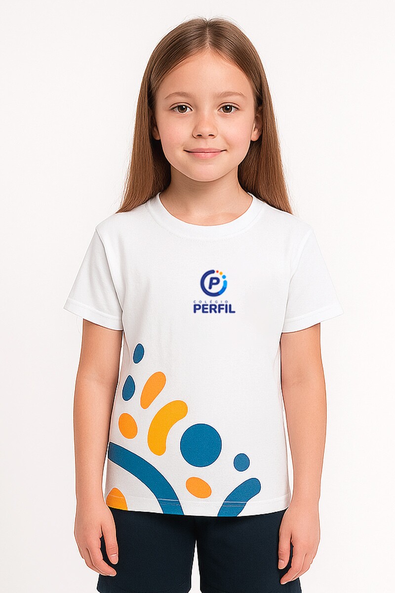 CAMISA TRAD INFANTIL GOL CARECA 100%CO BRANCO L.188  - PERFIL